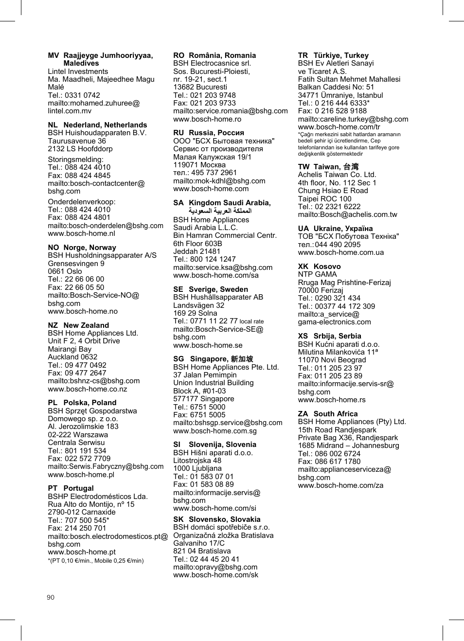 Bosch Athlet 252V Kabelloser Handstaubsauger BCH6255N1 dark navy User Manual | Page 91 / 108