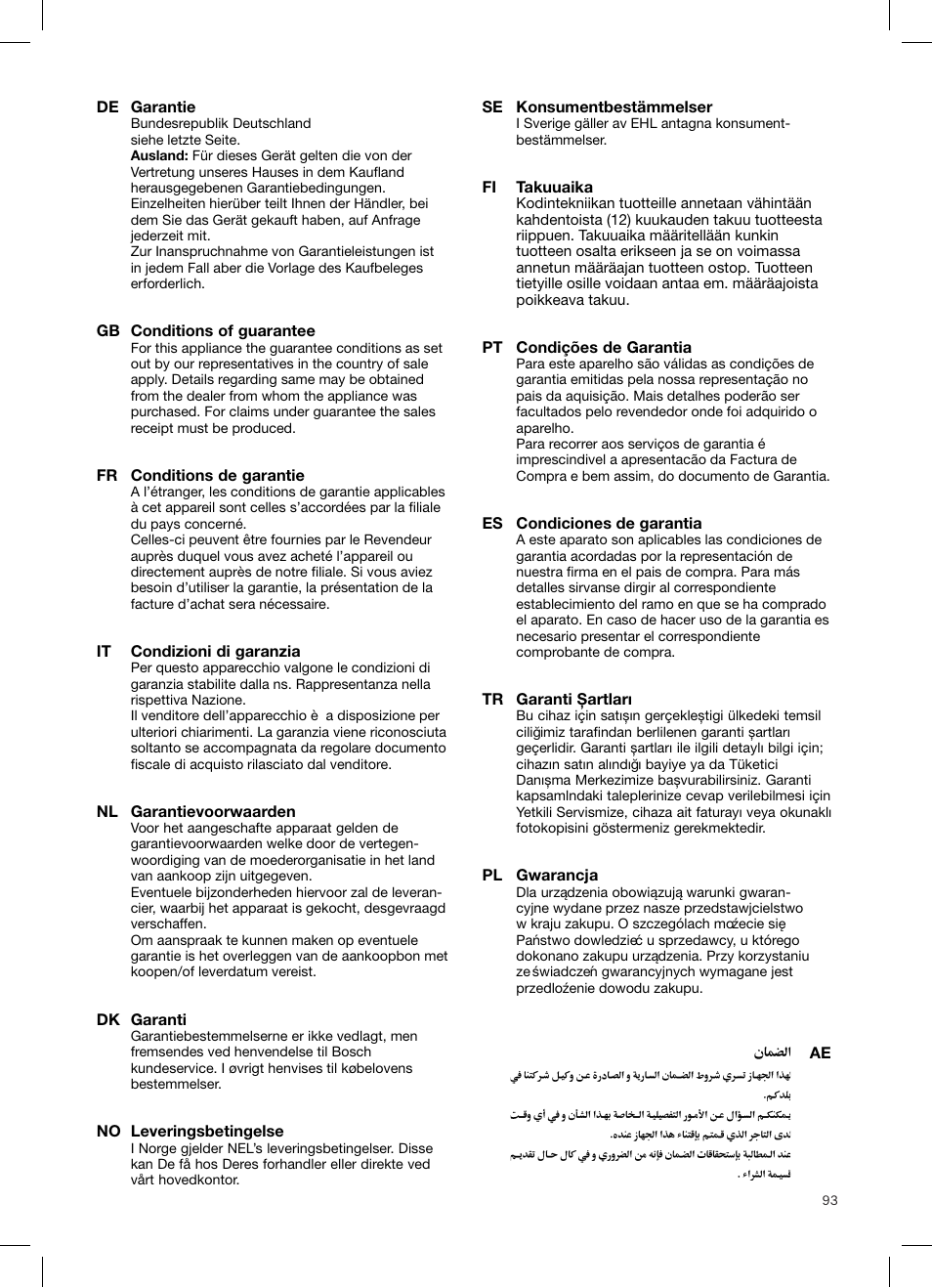 Bosch Athlet 252V Kabelloser Handstaubsauger BCH6255N1 dark navy User Manual | Page 94 / 108