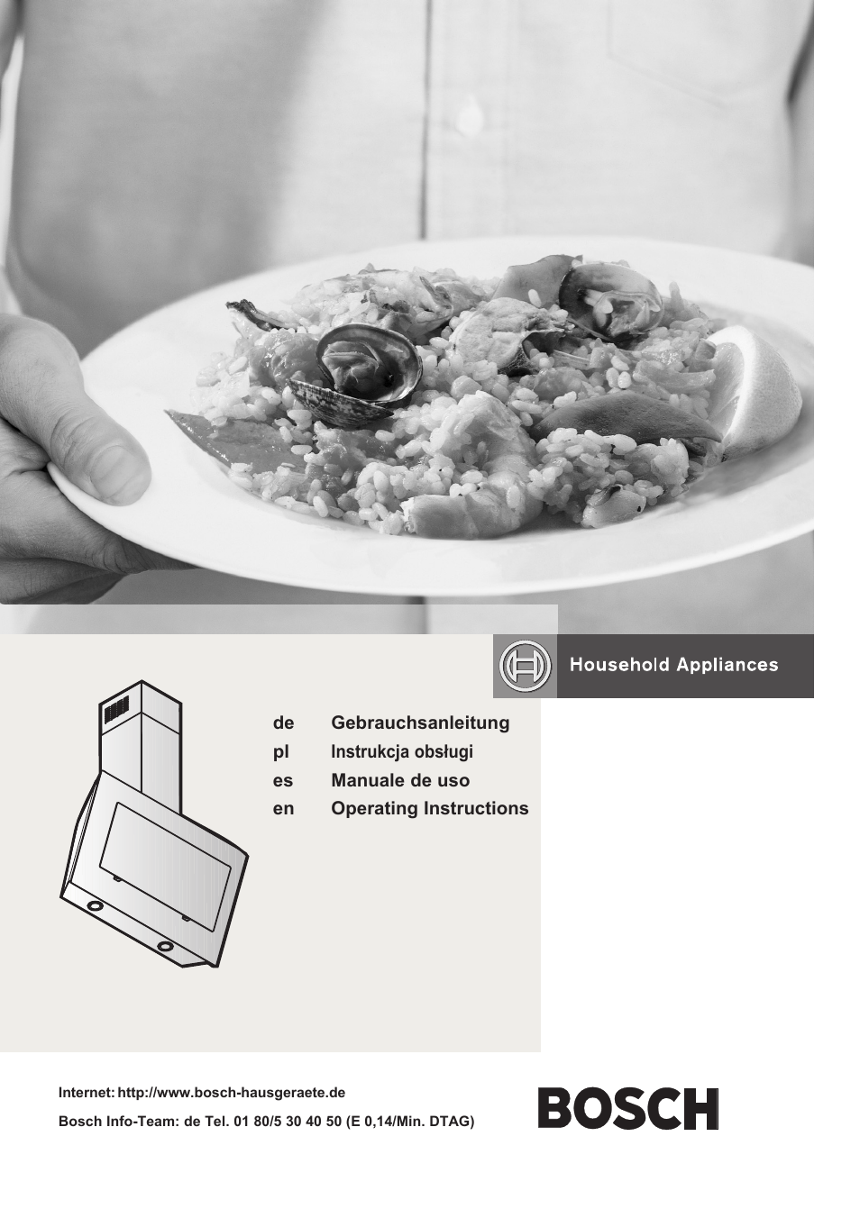 Bosch DWK09M760 Vulkan Schwarz Wandesse 90 cm Schräg-Essen-Design User Manual | 40 pages