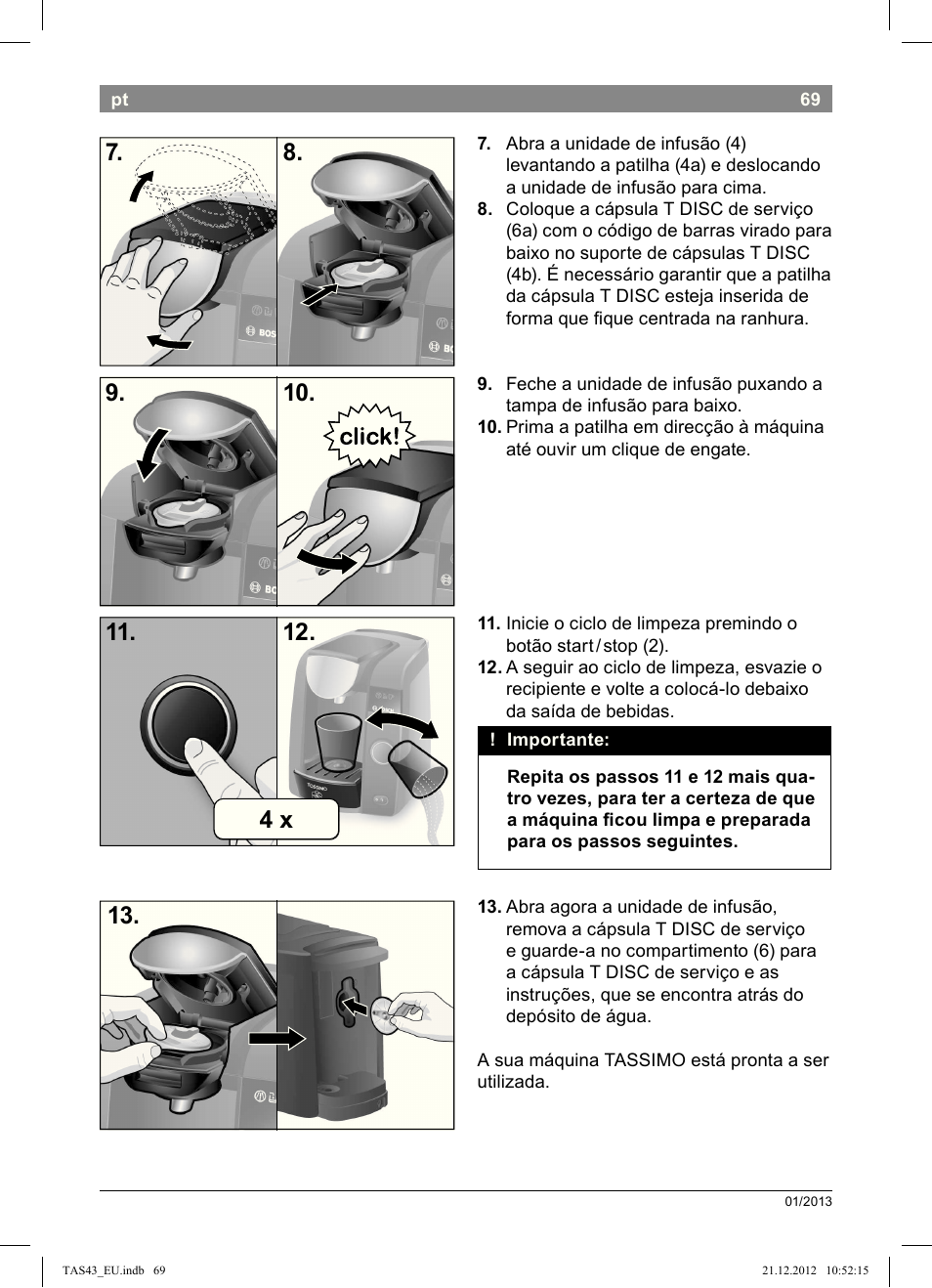 Bosch Multigetränkesystem clear white anthrazit TAS4304 User Manual | Page 67 / 164