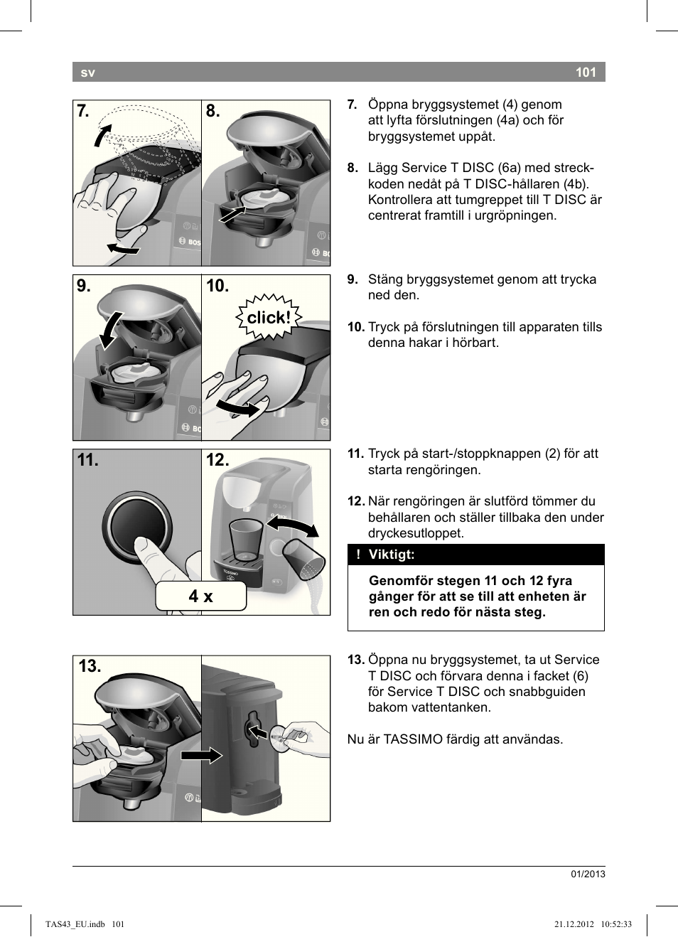 Bosch Multigetränkesystem clear white anthrazit TAS4304 User Manual | Page 99 / 164