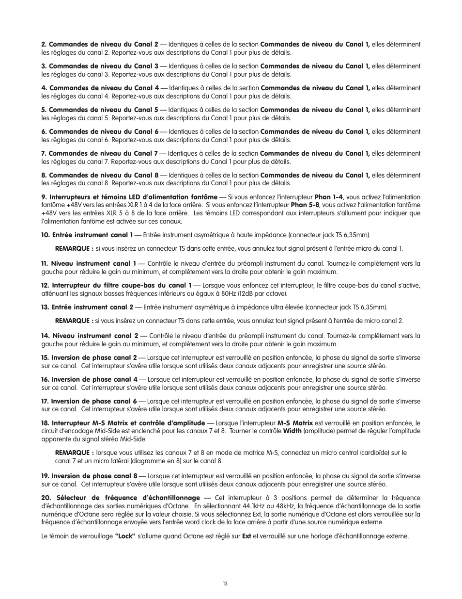 M-AUDIO Octane User Manual | Page 13 / 47