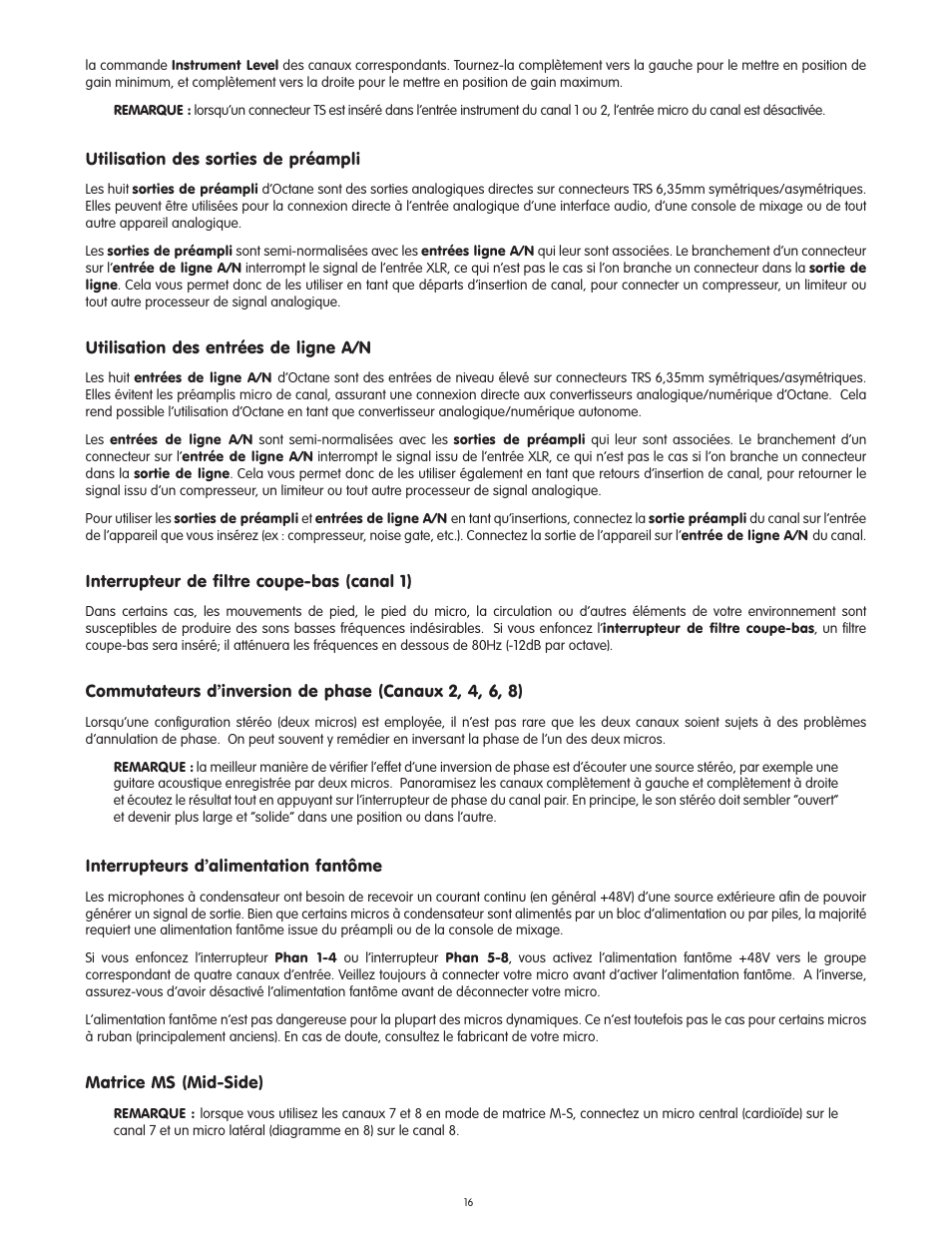 M-AUDIO Octane User Manual | Page 16 / 47