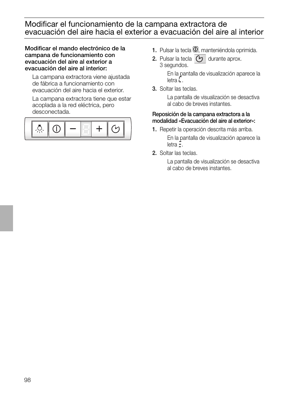 Bosch DHI965V grau-metallic Flachschirmhaube 90 cm User Manual | Page 98 / 116