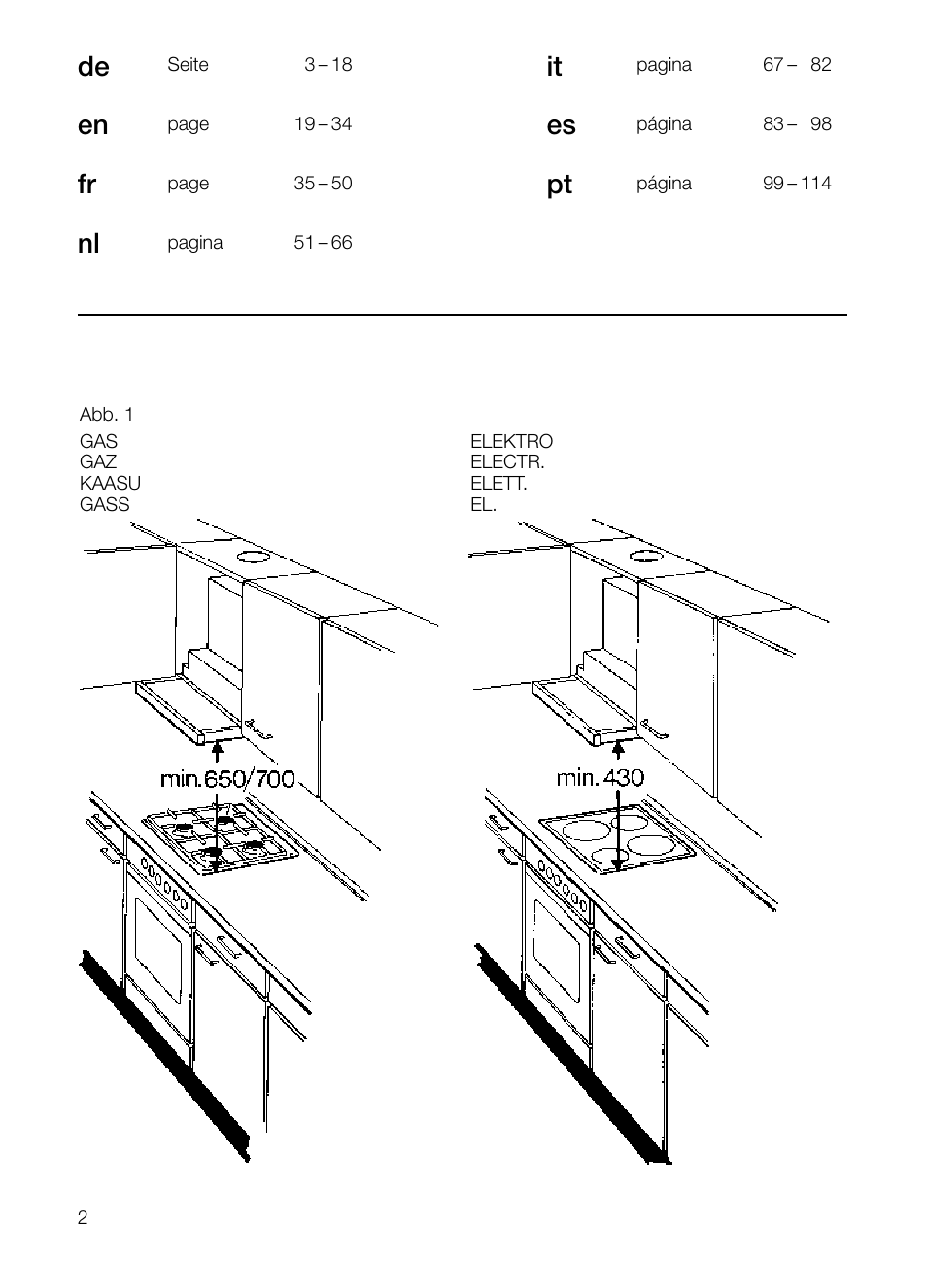 Bosch DHI665V grau-metallic Flachschirmhaube 60 cm User Manual | Page 2 / 116