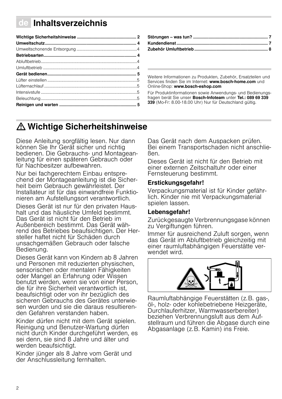 Bosch DWK09G660 schwarz Wandesse 90 cm Schräg-Essen-Design User Manual | Page 2 / 40