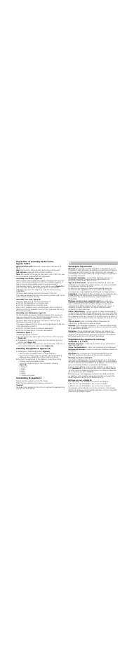 Note, Assembly over drawer, figure 2a, Assembly over oven, figure 2b | Assembly over dishwasher, figure 2c, Ventilation, figure 4, Installing the appliance, figures 5/6, Installation of fastening guides, (figure 5), Uninstalling the appliance, Caution, Remarques importantes | Bosch PIP875N17E Edelstahl Comfort-Profil Induktions-Kochstelle Glaskeramik User Manual | Page 5 / 14