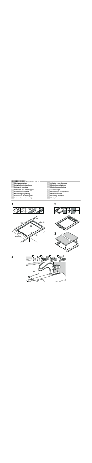 Bosch NKC845F17 Edelstahl umlaufender Rahmen Elektro-Kochmulde User Manual | 8 pages