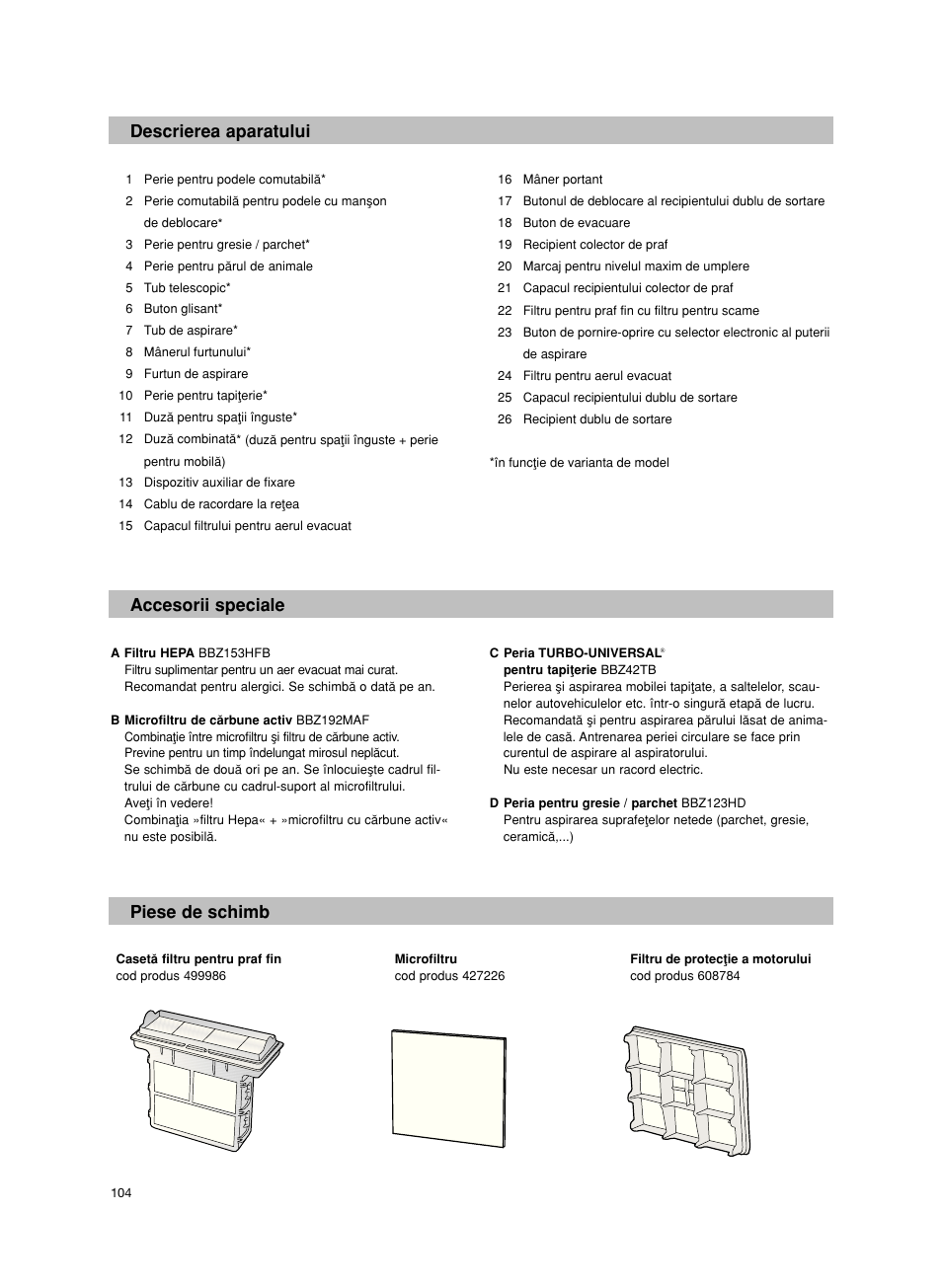 Bosch Bodenstaubsauger BX32131 magic black transluzent schwarz anthrazit BX3 hepa 2100 W User Manual | Page 110 / 143