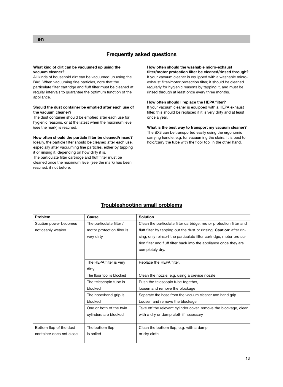 Bosch Bodenstaubsauger BX32131 magic black transluzent schwarz anthrazit BX3 hepa 2100 W User Manual | Page 19 / 143