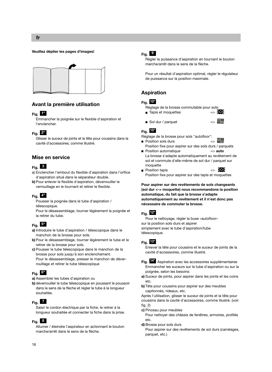 De fr, Avant la première utilisation, Mise en service | Aspiration | Bosch Bodenstaubsauger BX32131 magic black transluzent schwarz anthrazit BX3 hepa 2100 W User Manual | Page 22 / 143