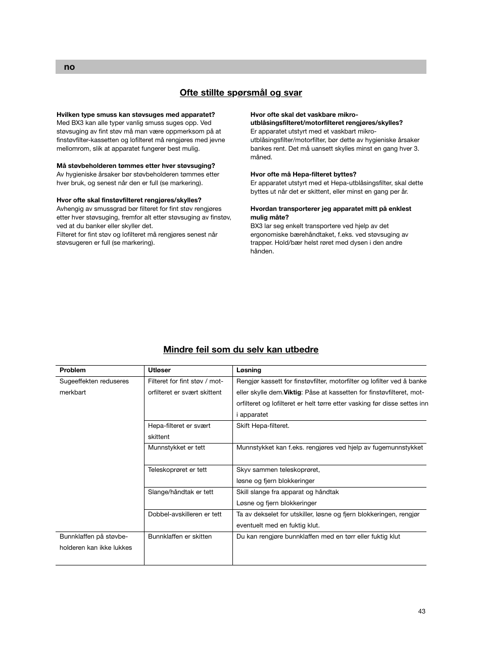 Bosch Bodenstaubsauger BX32131 magic black transluzent schwarz anthrazit BX3 hepa 2100 W User Manual | Page 49 / 143