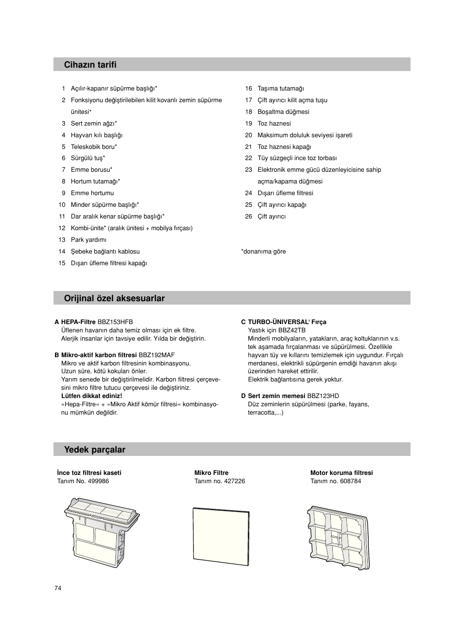 Bosch Bodenstaubsauger BX32131 magic black transluzent schwarz anthrazit BX3 hepa 2100 W User Manual | Page 80 / 143