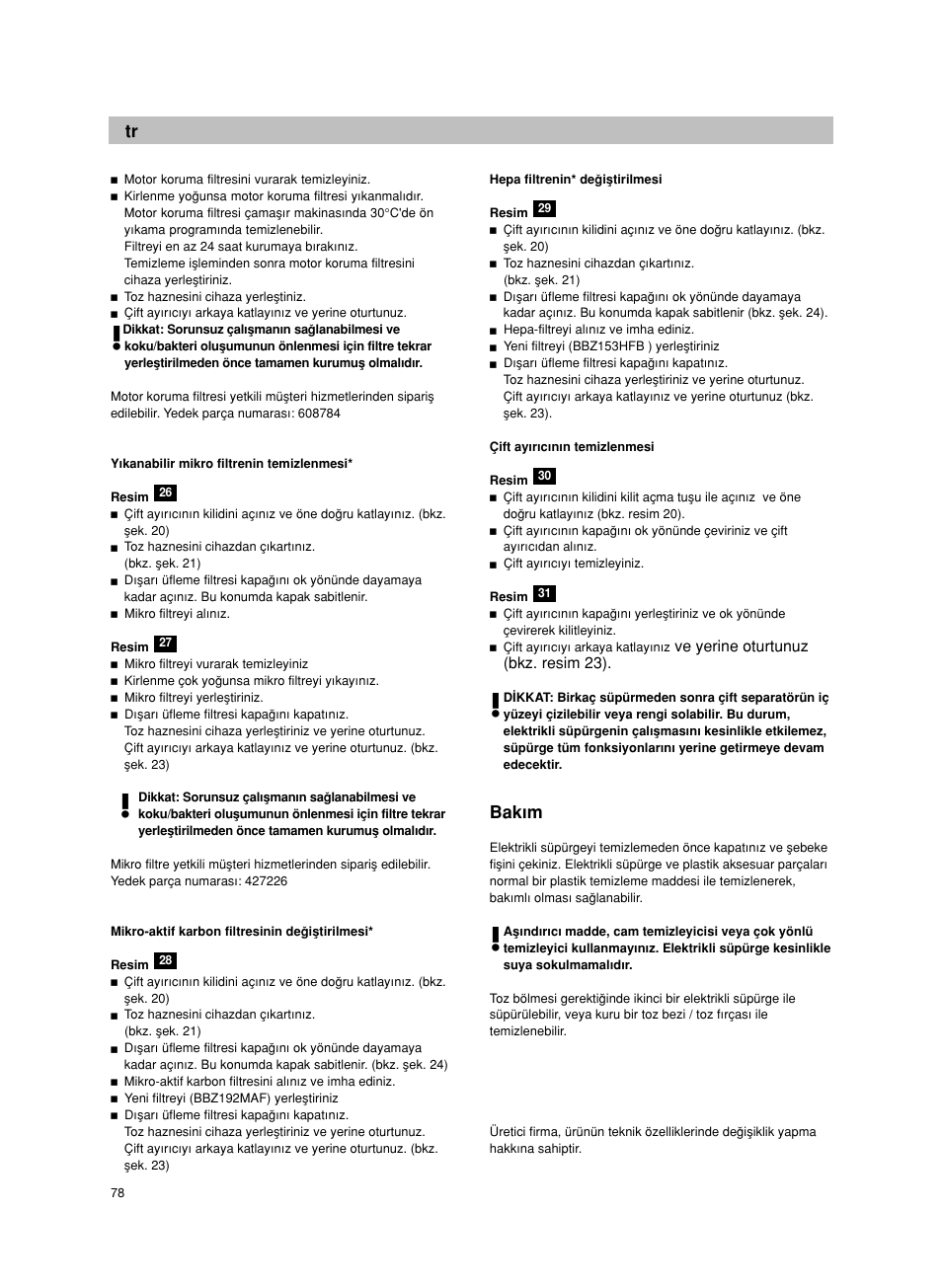 Bak∂m | Bosch Bodenstaubsauger BX32131 magic black transluzent schwarz anthrazit BX3 hepa 2100 W User Manual | Page 84 / 143