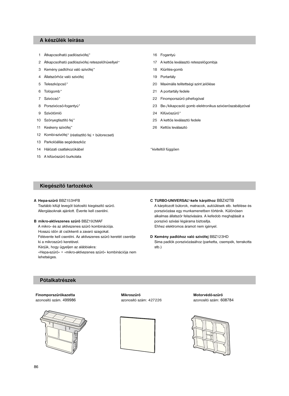 Bosch Bodenstaubsauger BX32131 magic black transluzent schwarz anthrazit BX3 hepa 2100 W User Manual | Page 92 / 143