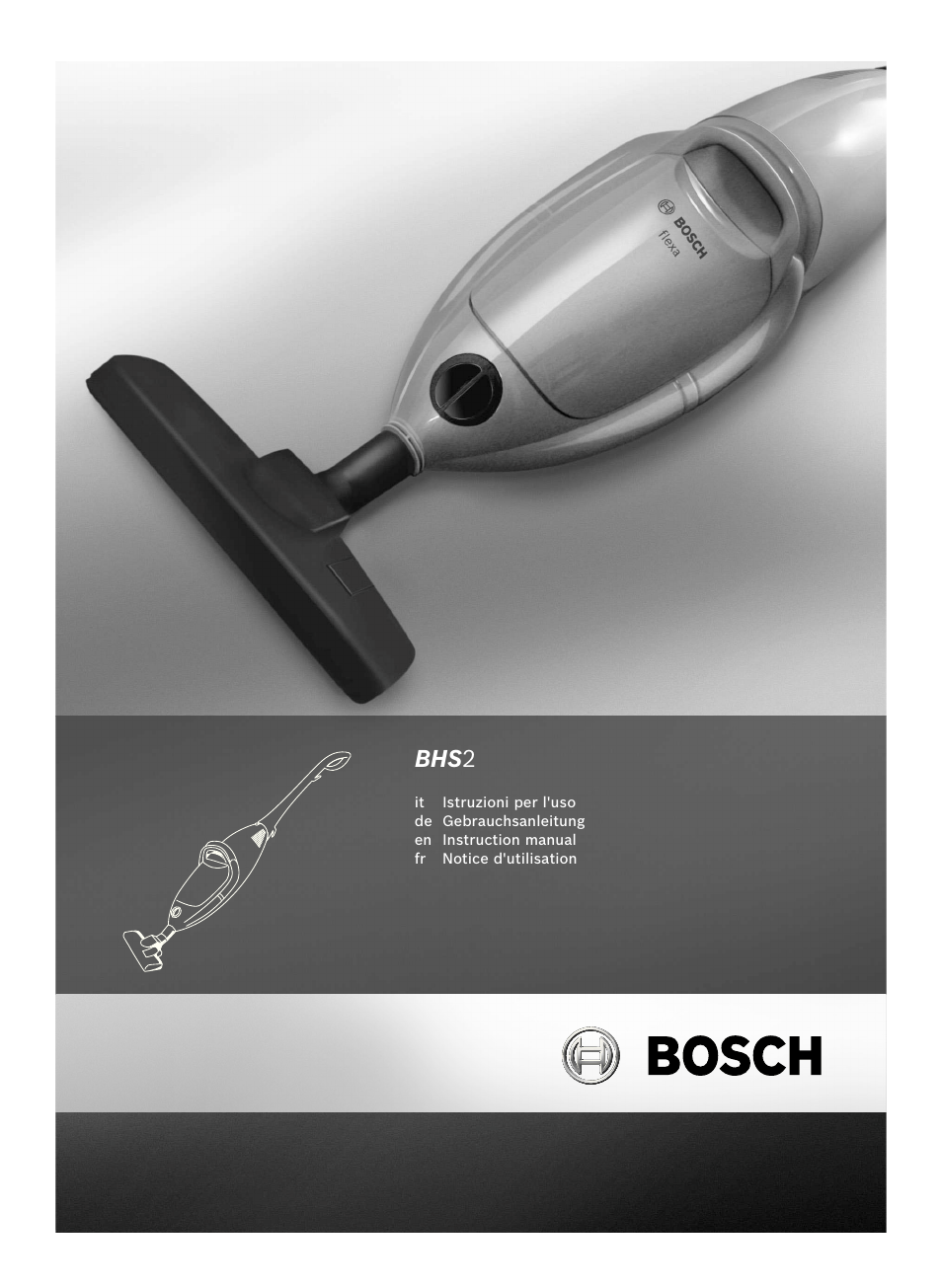 Bosch flexa Handstaubsauger BHS21600 nordkapblau-metallic User Manual | 35 pages