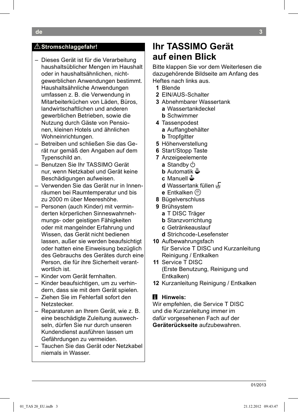 Bosch Multigetränkesystem TAS2002 Glossy Black User Manual | 152 pages