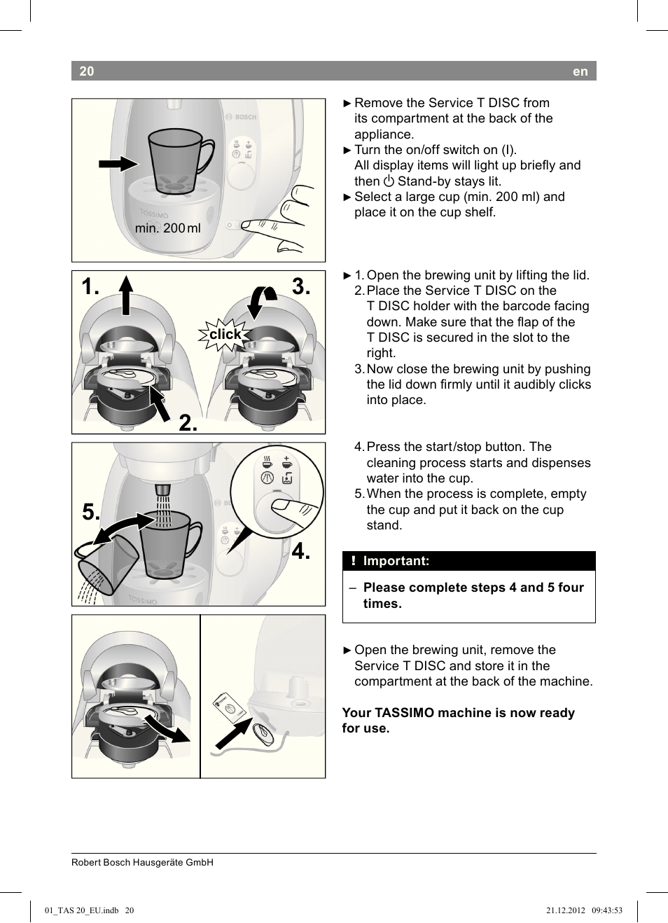 Bosch Multigetränkesystem TAS2002 Glossy Black User Manual | Page 18 / 152
