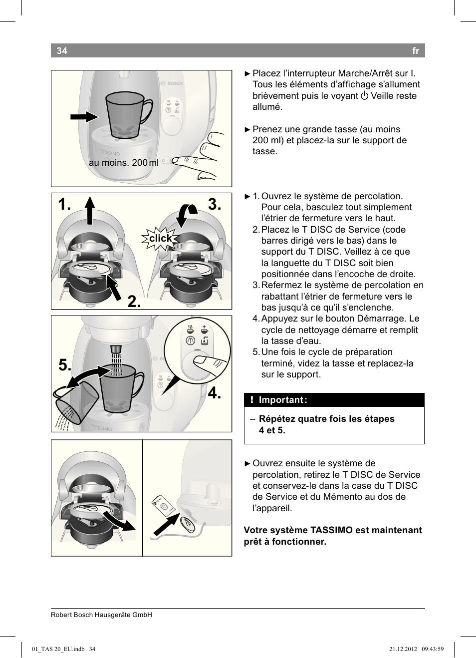Bosch Multigetränkesystem TAS2002 Glossy Black User Manual | Page 32 / 152