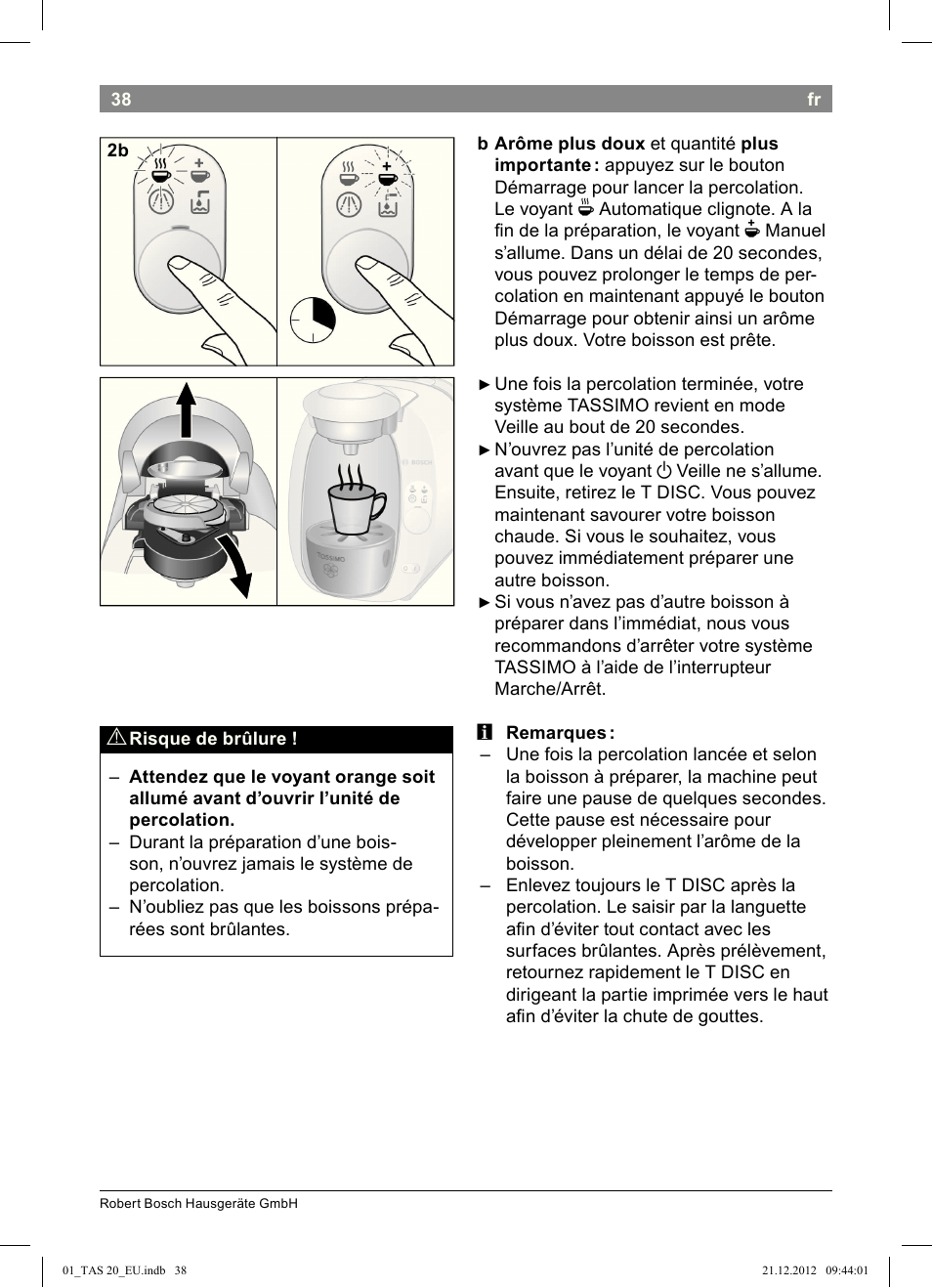 Bosch Multigetränkesystem TAS2002 Glossy Black User Manual | Page 36 / 152