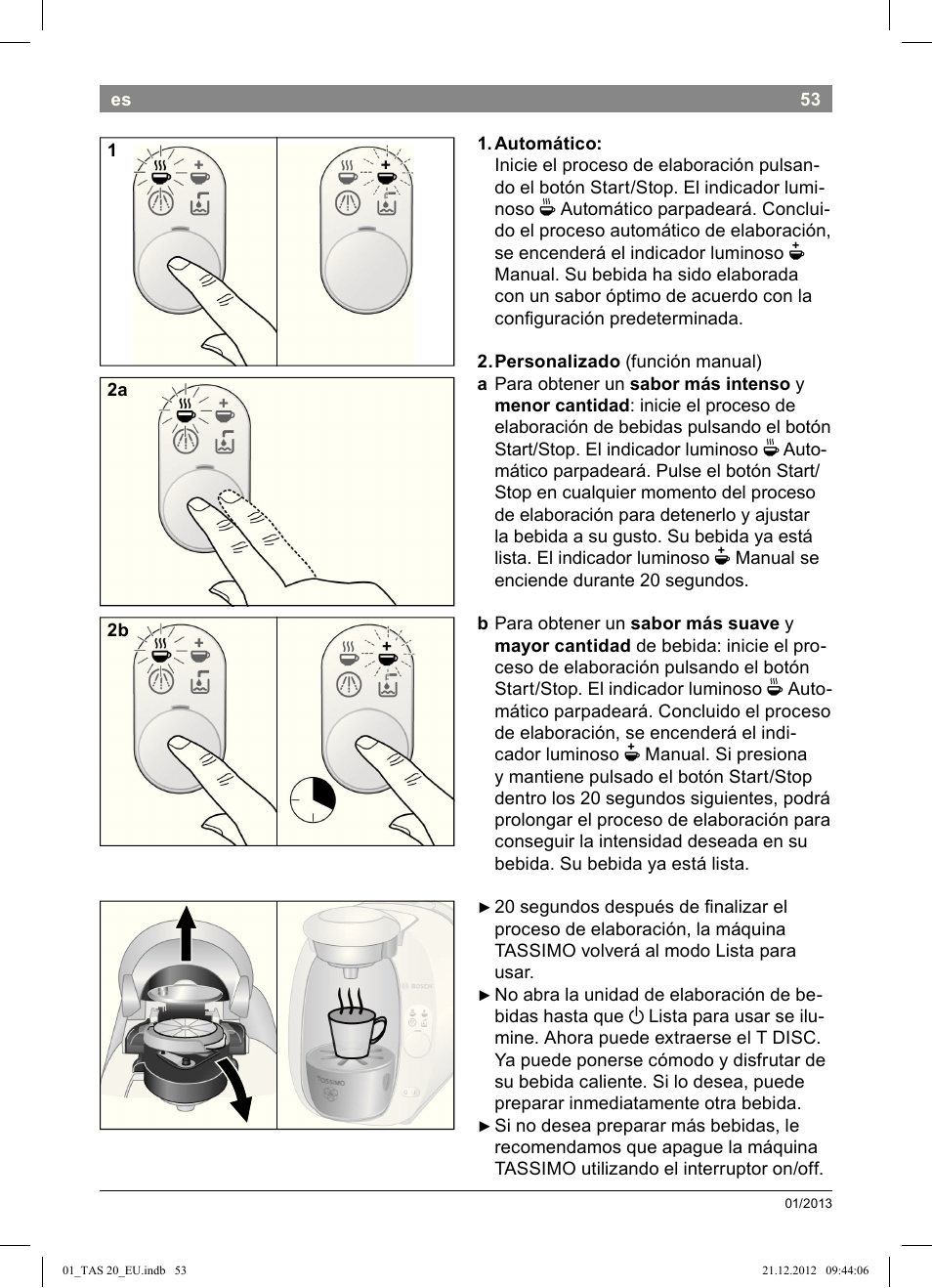 Bosch Multigetränkesystem TAS2002 Glossy Black User Manual | Page 51 / 152