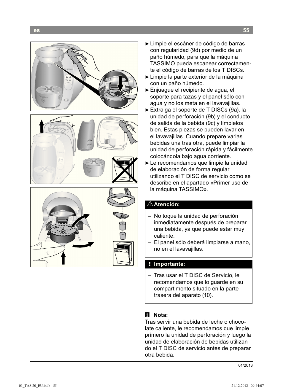 Bosch Multigetränkesystem TAS2002 Glossy Black User Manual | Page 53 / 152