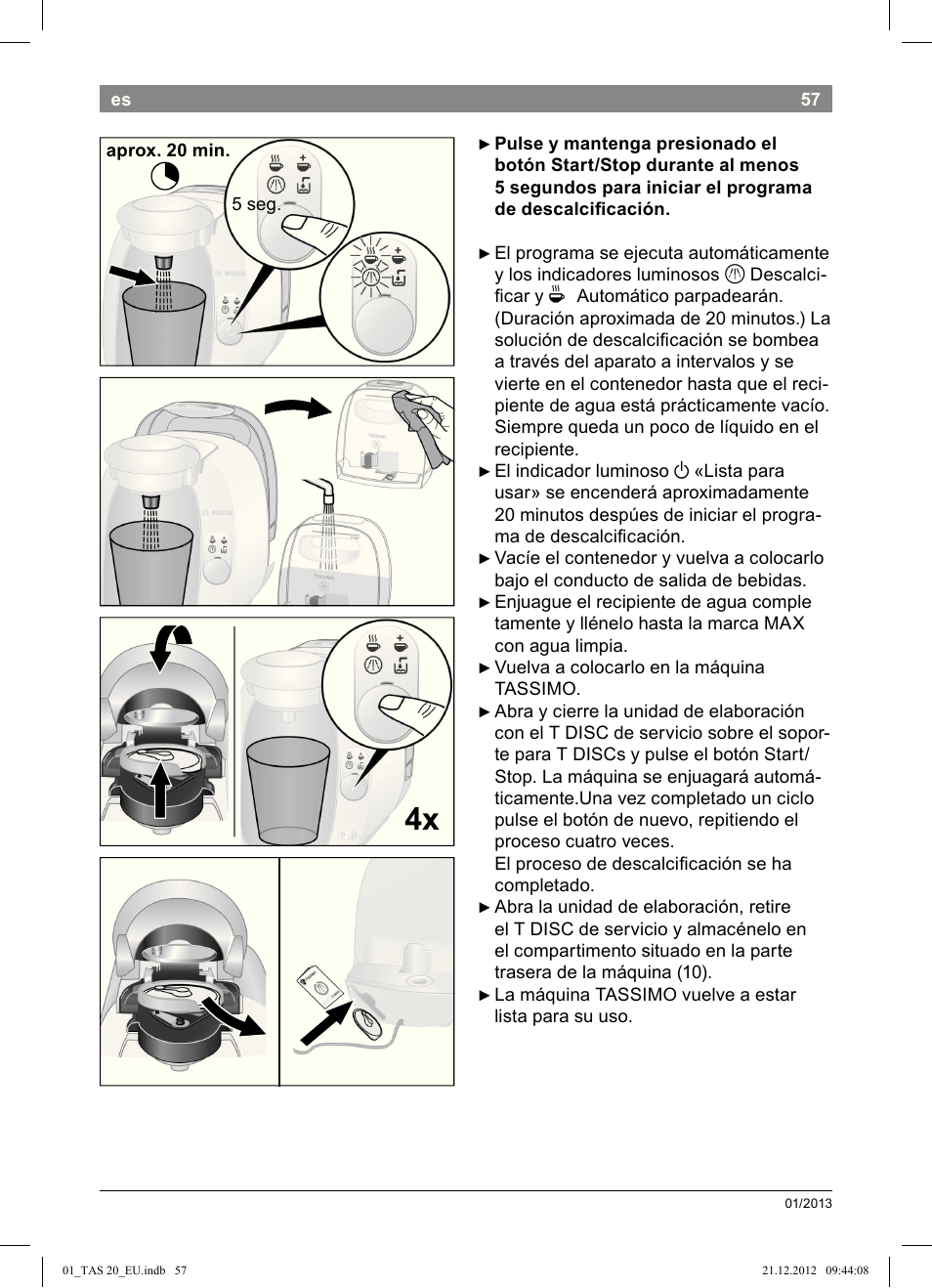 Bosch Multigetränkesystem TAS2002 Glossy Black User Manual | Page 55 / 152