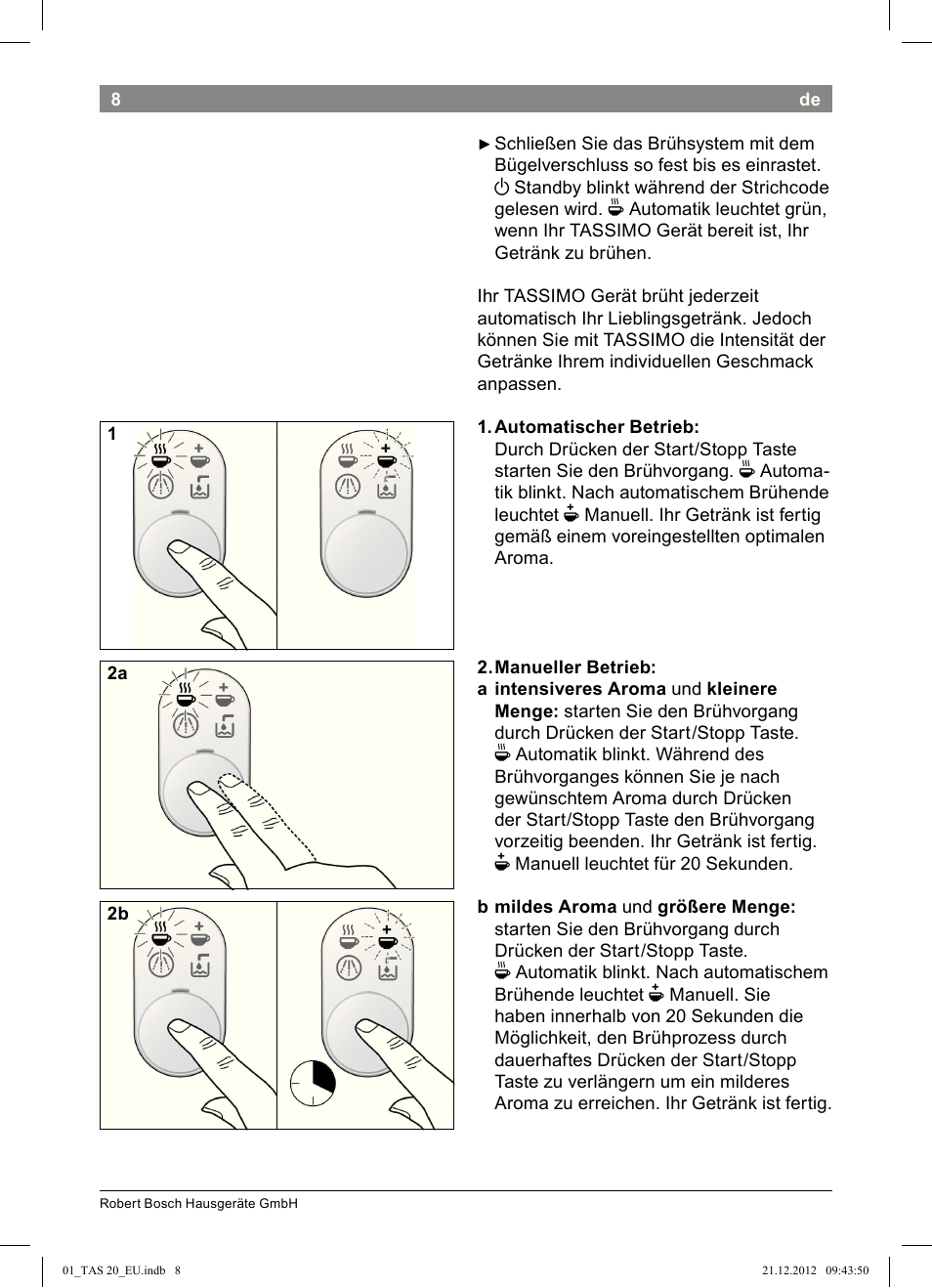 Bosch Multigetränkesystem TAS2002 Glossy Black User Manual | Page 6 / 152