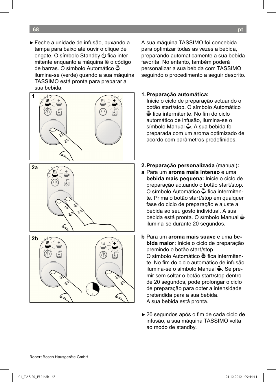 Bosch Multigetränkesystem TAS2002 Glossy Black User Manual | Page 66 / 152