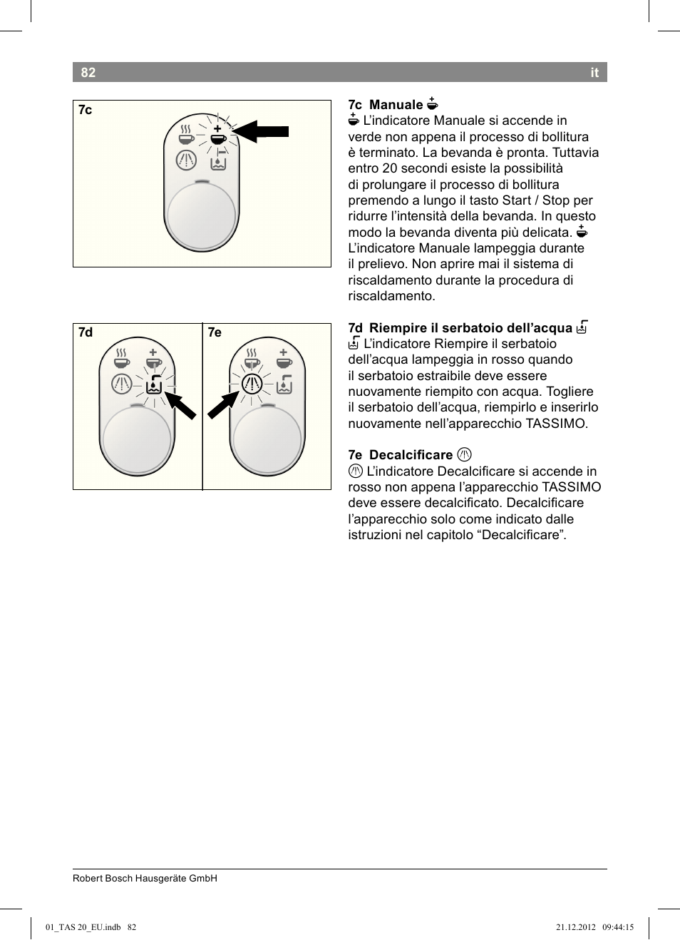 Bosch Multigetränkesystem TAS2002 Glossy Black User Manual | Page 80 / 152