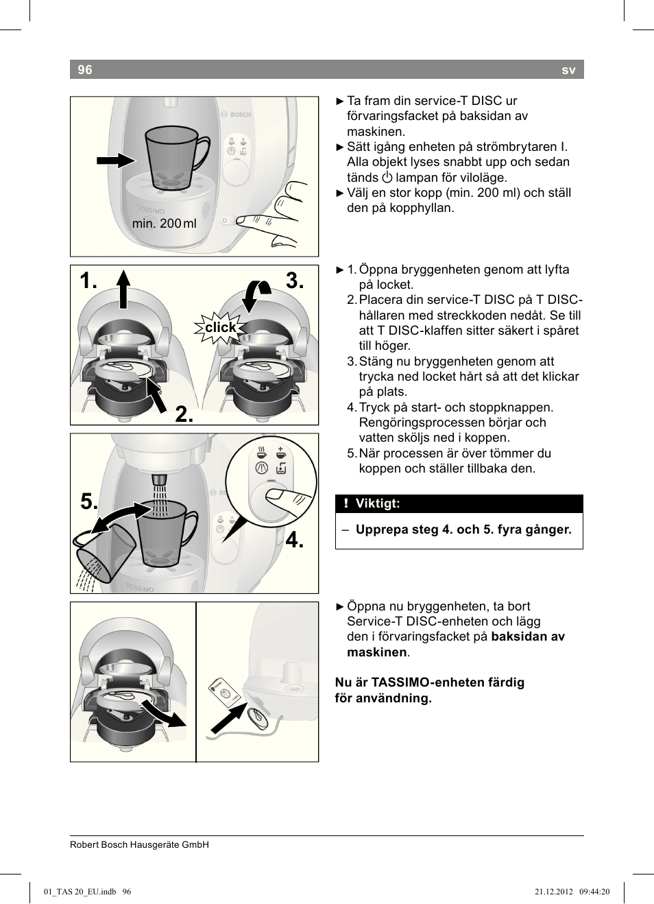Bosch Multigetränkesystem TAS2002 Glossy Black User Manual | Page 94 / 152