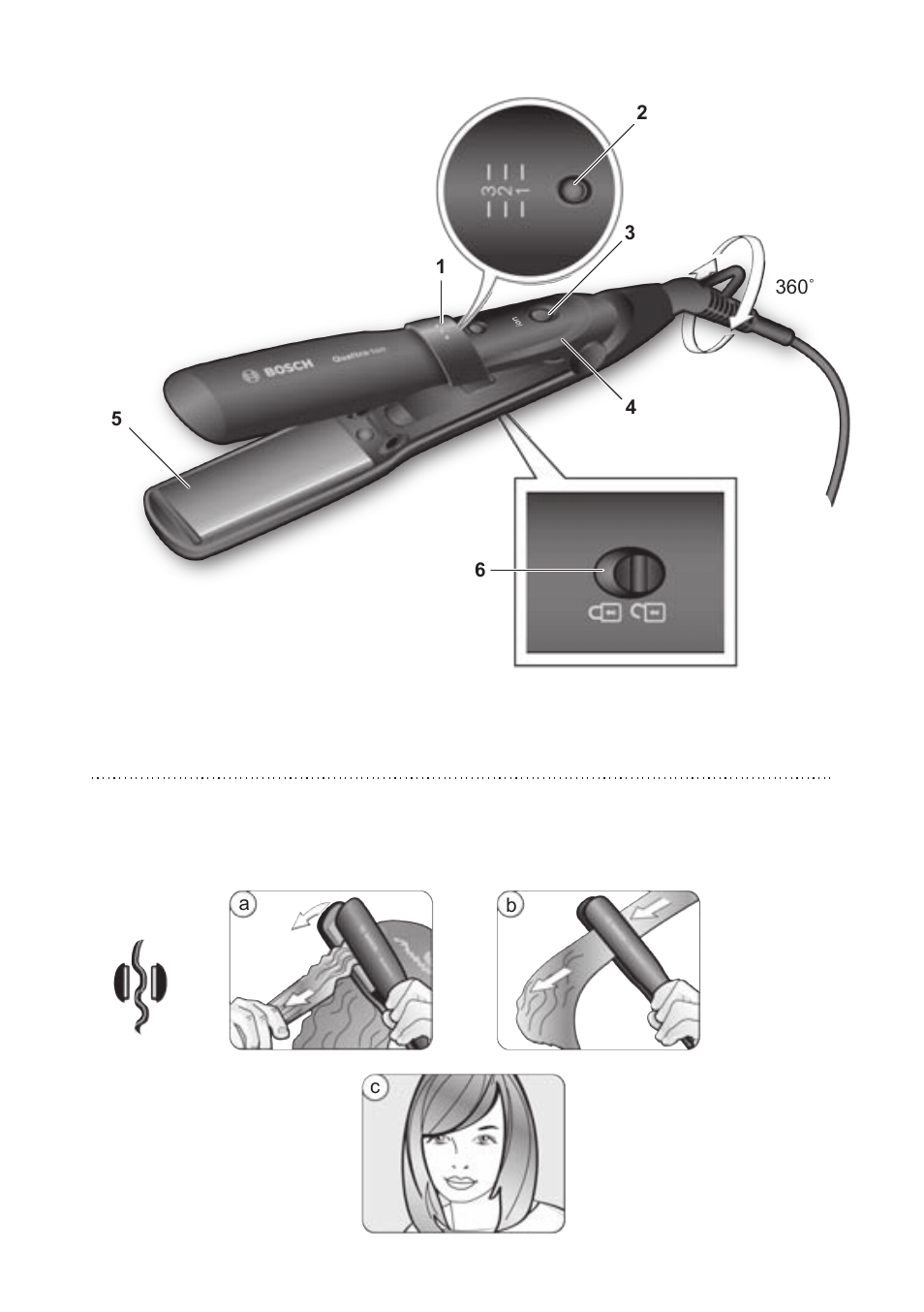 Bosch PHS5263 Haarglätter BrilliantCare Quattro-Ion User Manual | Page 3 / 90