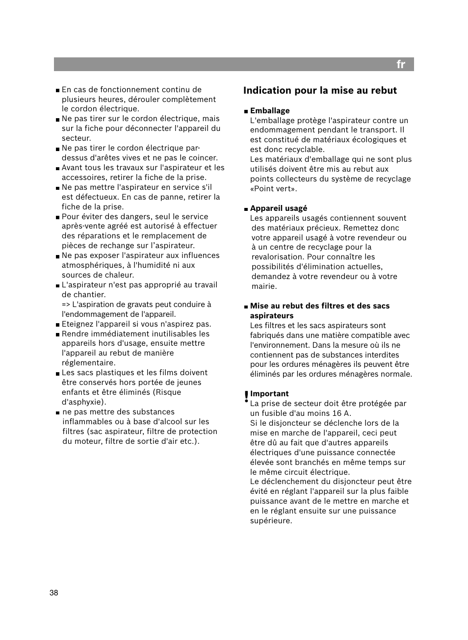 Bosch Bodenstaubsauger Beutel BSG61666 nordkapblau-metallic Bosch logo compressor technology hepa User Manual | Page 38 / 100