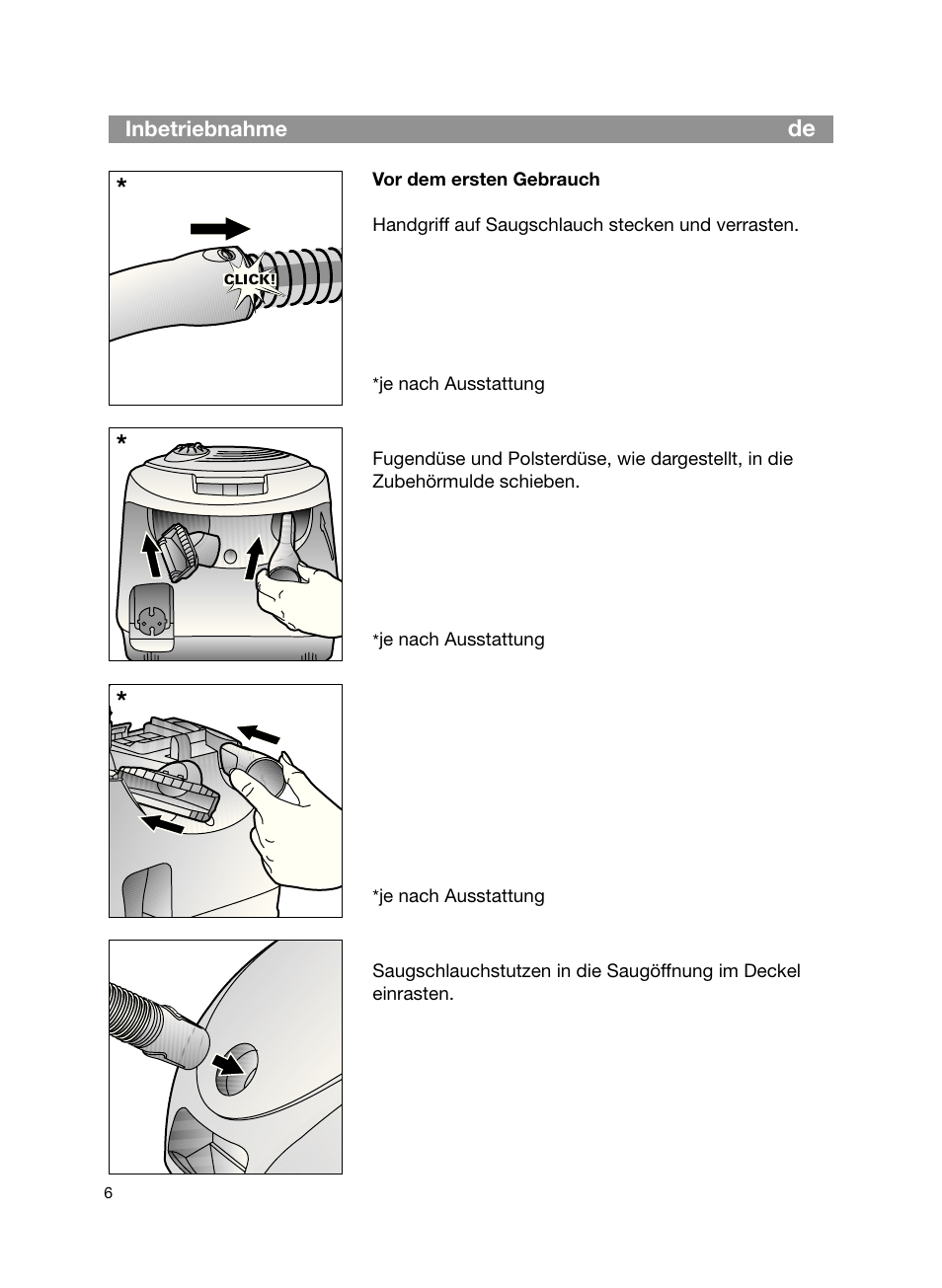 Bosch Bodenstaubsauger Beutel BSG61666 nordkapblau-metallic Bosch logo compressor technology hepa User Manual | Page 6 / 100