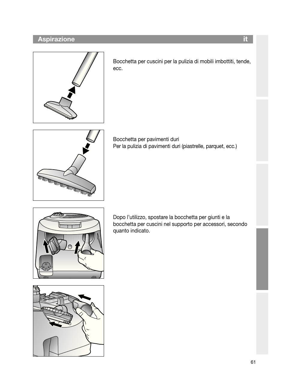 Bosch Bodenstaubsauger Beutel BSG61666 nordkapblau-metallic Bosch logo compressor technology hepa User Manual | Page 61 / 100