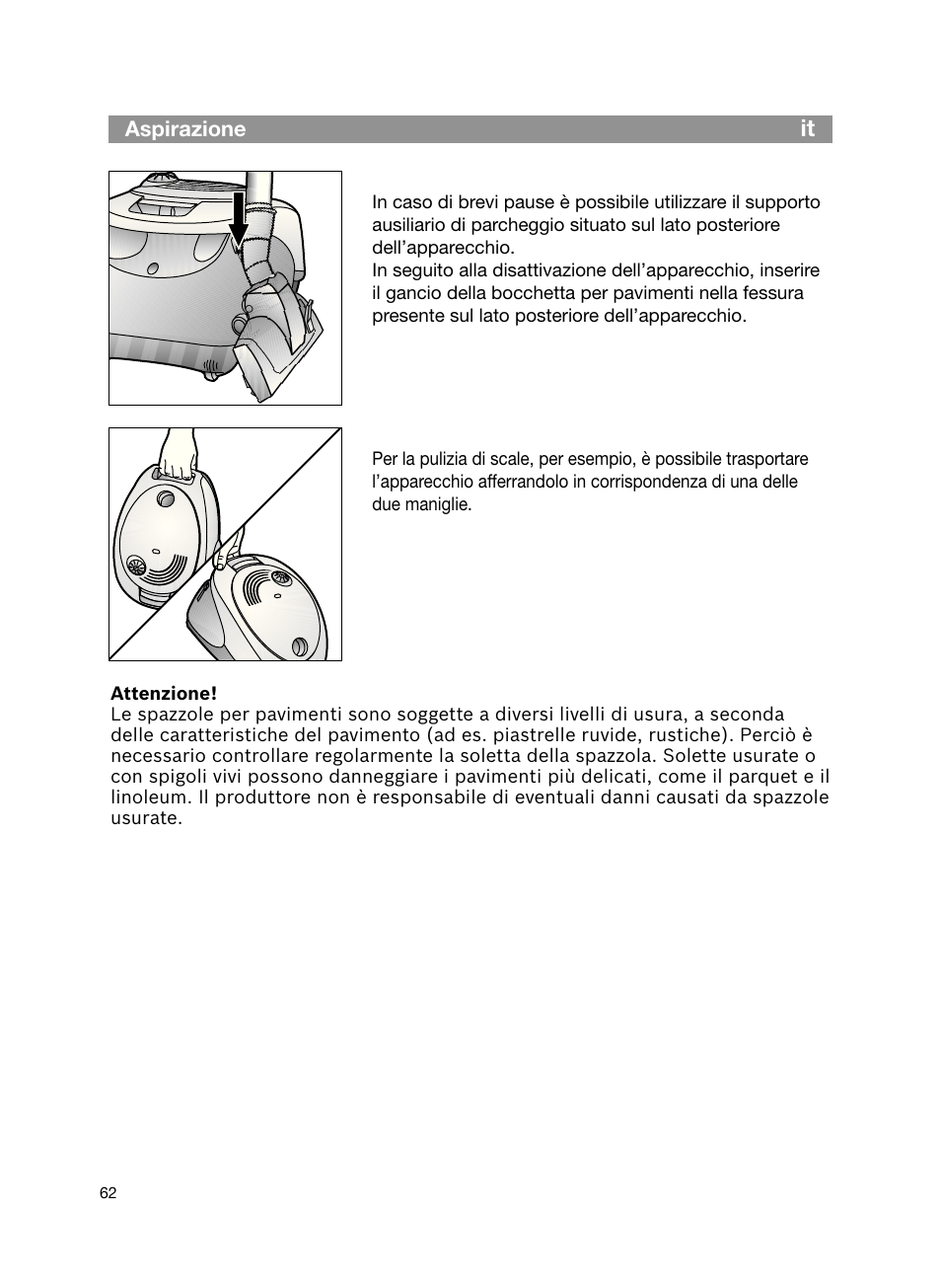 Bosch Bodenstaubsauger Beutel BSG61666 nordkapblau-metallic Bosch logo compressor technology hepa User Manual | Page 62 / 100