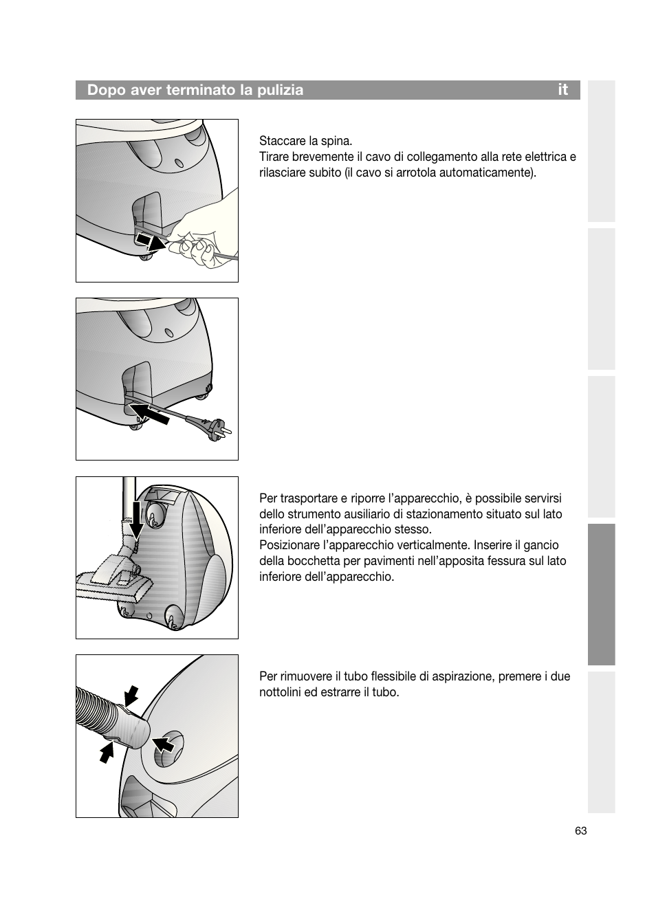 Bosch Bodenstaubsauger Beutel BSG61666 nordkapblau-metallic Bosch logo compressor technology hepa User Manual | Page 63 / 100