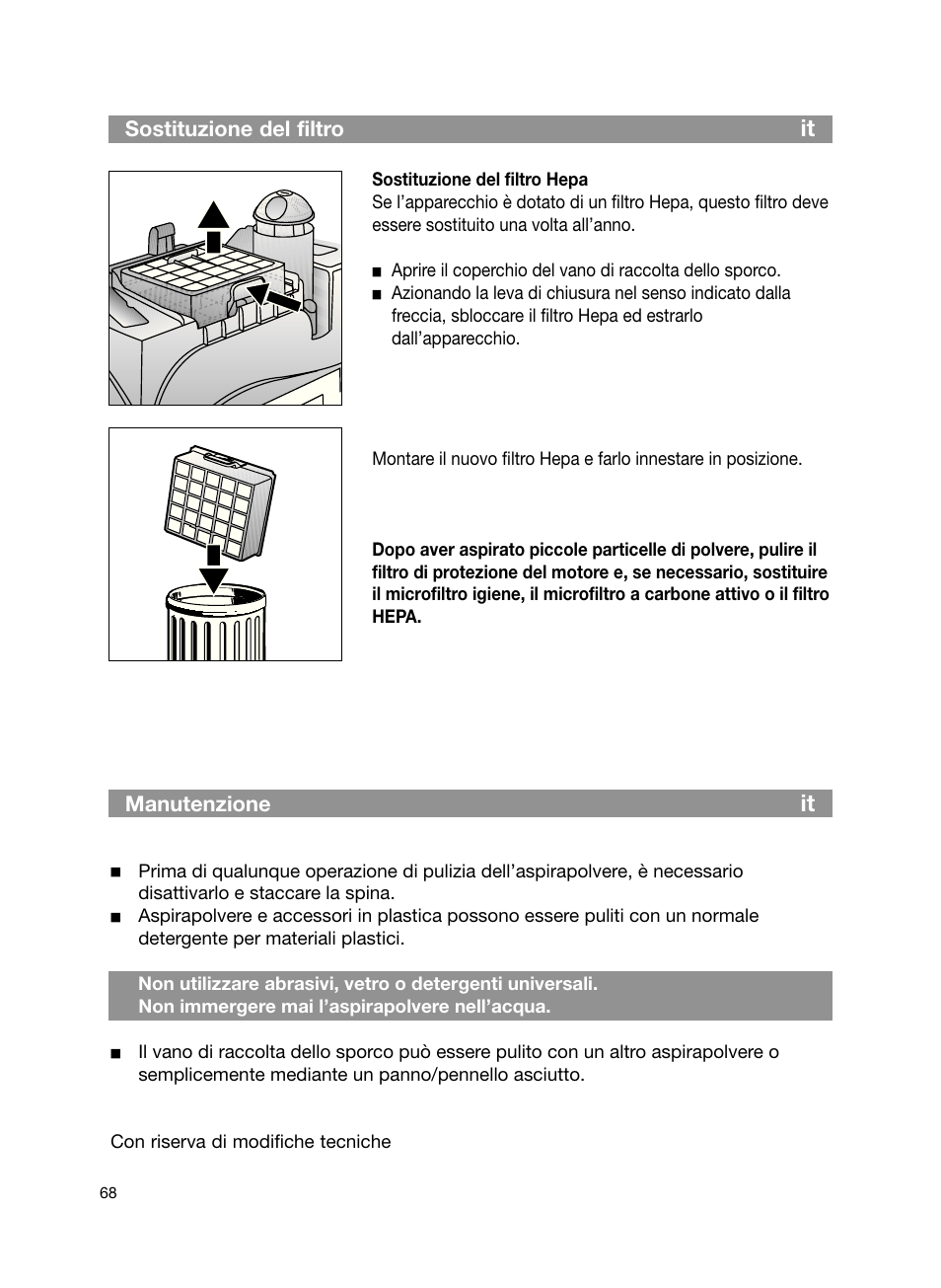 Bosch Bodenstaubsauger Beutel BSG61666 nordkapblau-metallic Bosch logo compressor technology hepa User Manual | Page 68 / 100