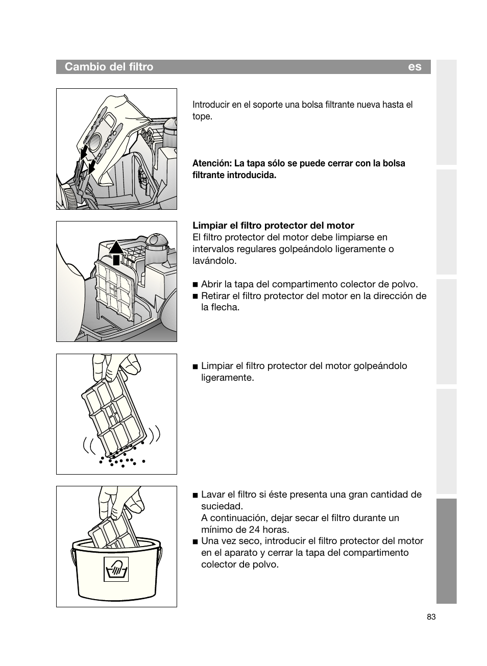 Bosch Bodenstaubsauger Beutel BSG61666 nordkapblau-metallic Bosch logo compressor technology hepa User Manual | Page 83 / 100