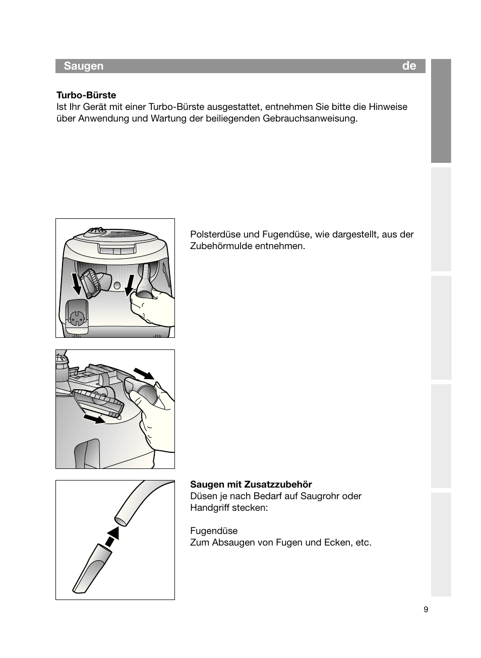 Bosch Bodenstaubsauger Beutel BSG61666 nordkapblau-metallic Bosch logo compressor technology hepa User Manual | Page 9 / 100