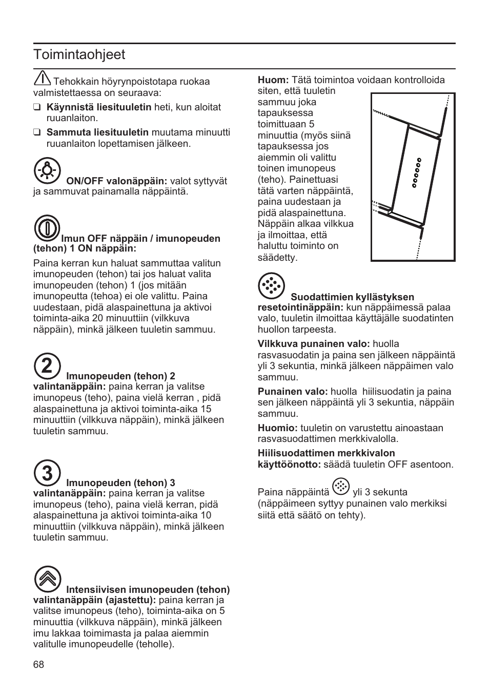 Toimintaohjeet | Bosch DWK096652 Edelstahl User Manual | Page 68 / 84