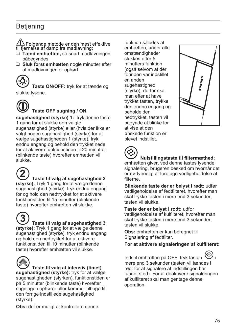 Betjening | Bosch DWK096652 Edelstahl User Manual | Page 75 / 84