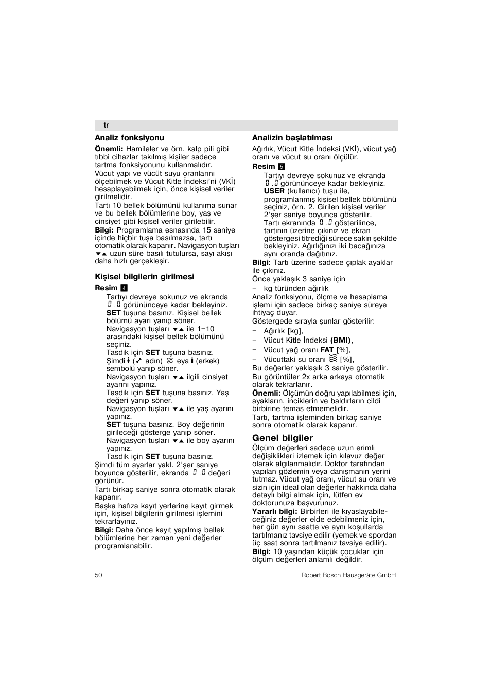 Bosch PPW3320 Analysewaage elektronisch AxxenceSlimLine Analysis User Manual | Page 50 / 84