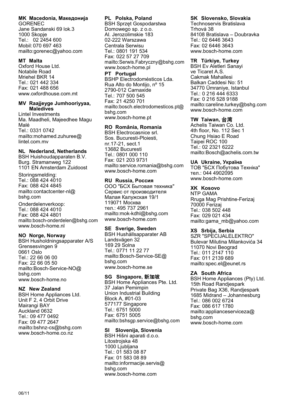 Bosch MES20A0 Entsafter weiß anthrazit User Manual | Page 67 / 71