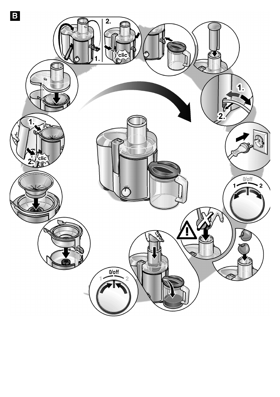 Bosch MES20A0 Entsafter weiß anthrazit User Manual | Page 70 / 71