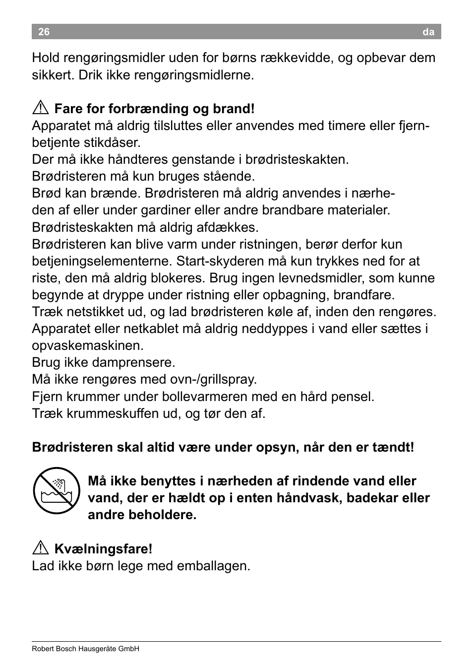 Bosch TAT8613 Kompakt-Toaster EdelstahlKunststoff Styline Primärfarbe schwarz Sekundärfarbe schwarz User Manual | Page 28 / 96