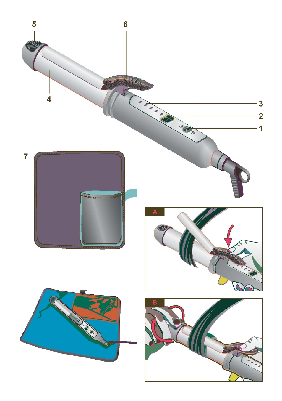 Bosch PHC2500 Lockenstab ProSalon Home User Manual | Page 3 / 54