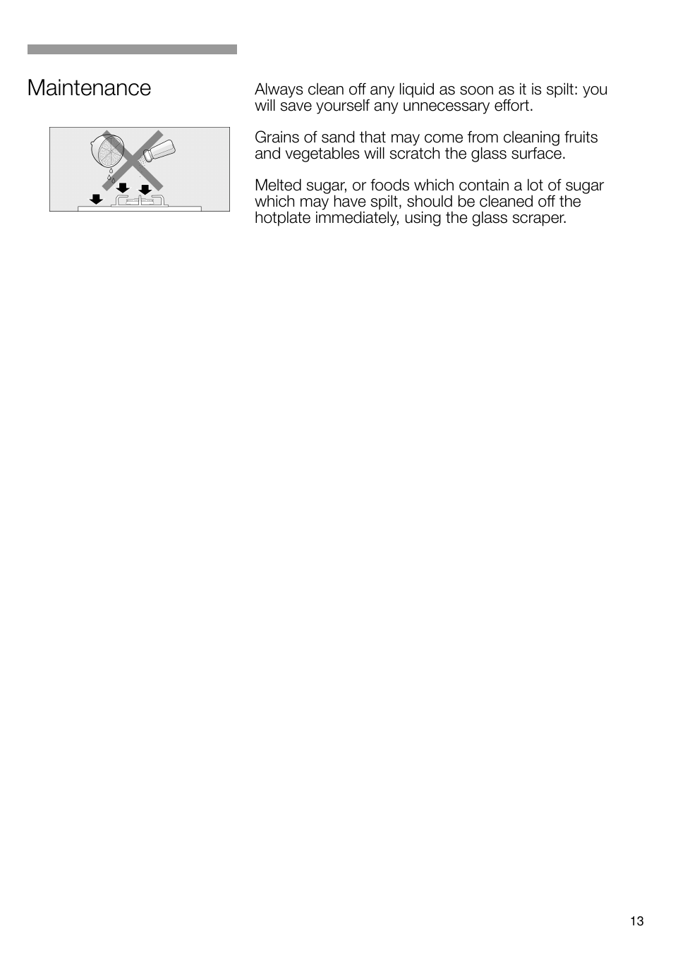 Maintenance | Bosch PRS926B70E Gas-Kochstelle Glaskeramik 90 cm User Manual | Page 14 / 106