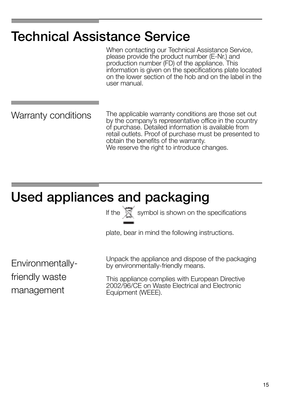 Bosch PRS926B70E Gas-Kochstelle Glaskeramik 90 cm User Manual | Page 16 / 106