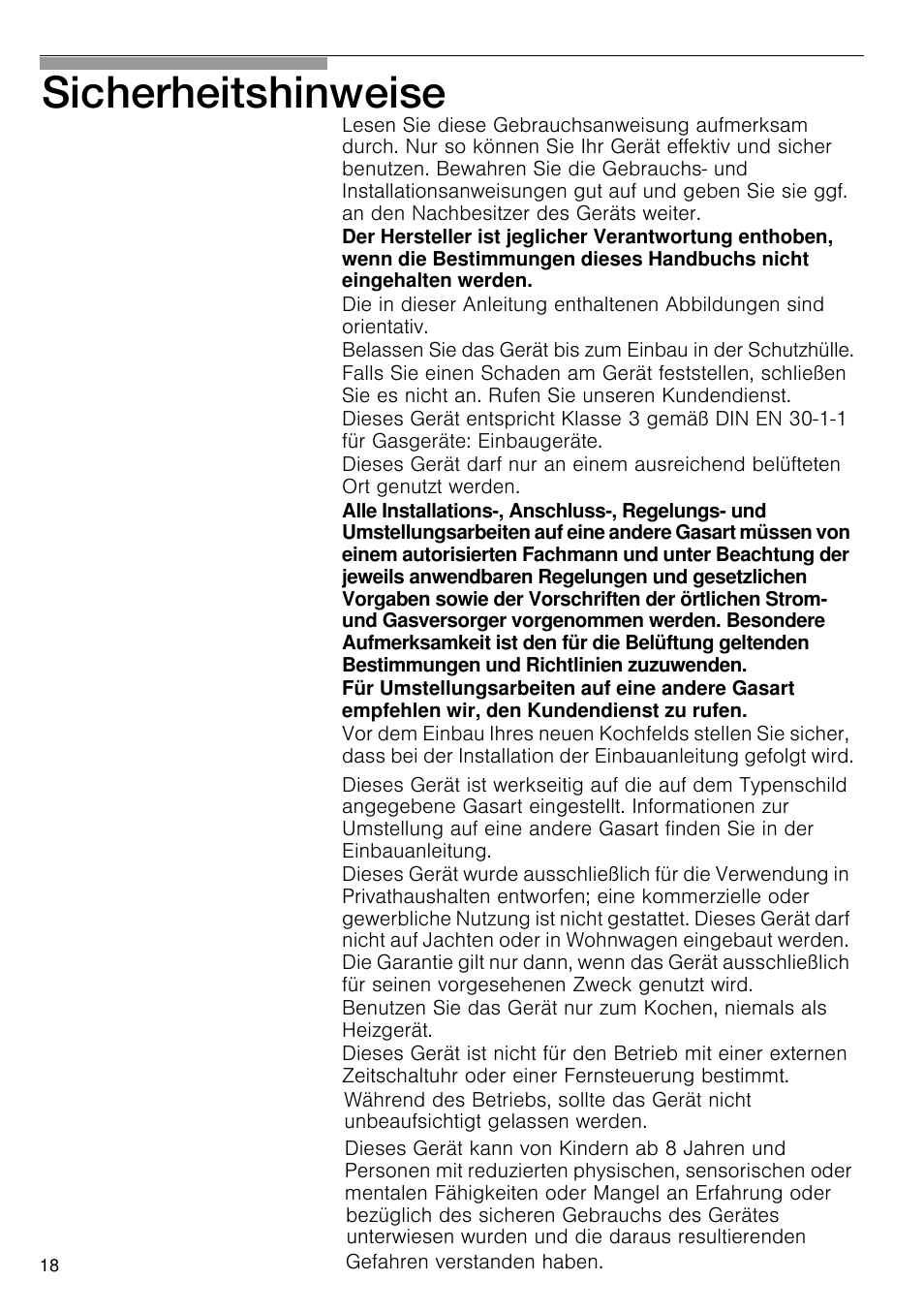 Sicherheitshinweise | Bosch PRS926B70E Gas-Kochstelle Glaskeramik 90 cm User Manual | Page 19 / 106